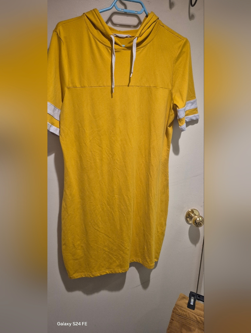Yellow Hooded Dress